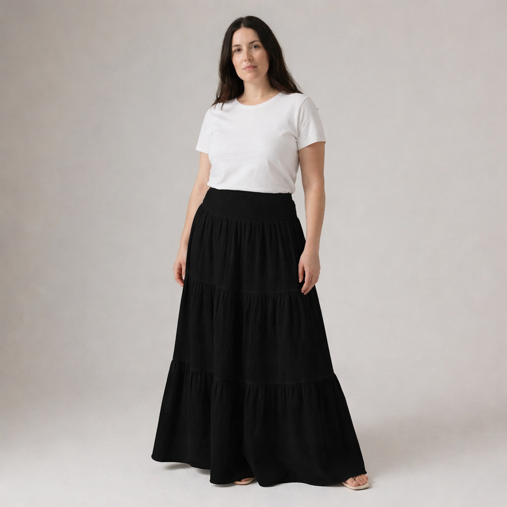 Falda Maxi Fluida Essential – larga, cómoda y con caída natural