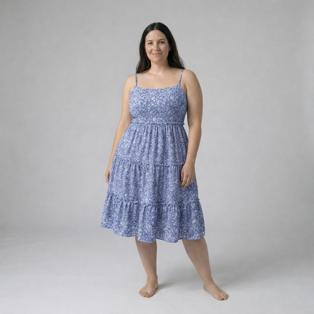 Vestido Brisa Suave midi fluido – ligero, fresco y veraniego